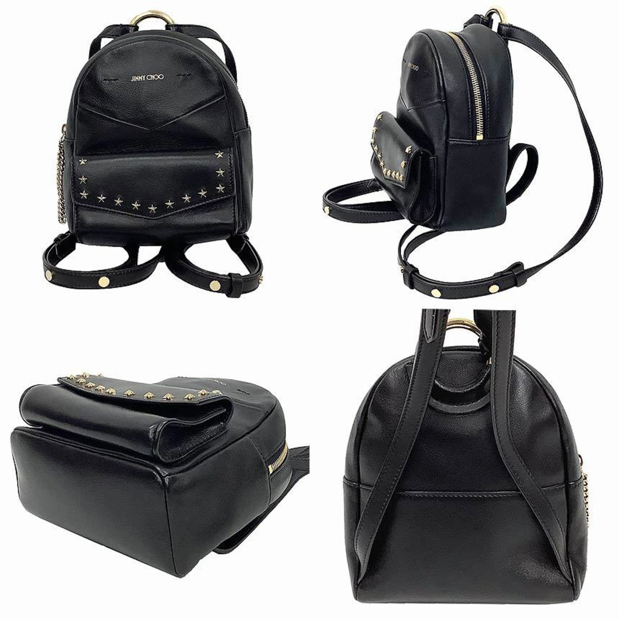 Jimmy Choo Leather Backpack (Pre-Owned)
