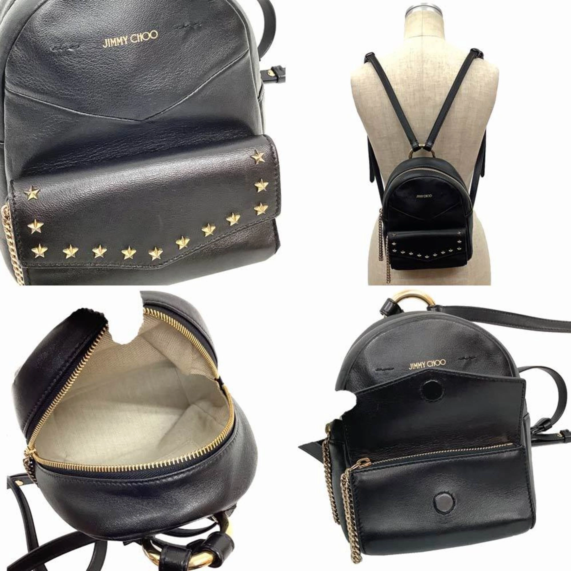 Jimmy Choo Leather Backpack (Pre-Owned)
