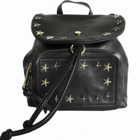 Jimmy Choo  Leather Canvas Backpack (Pre-Owned)