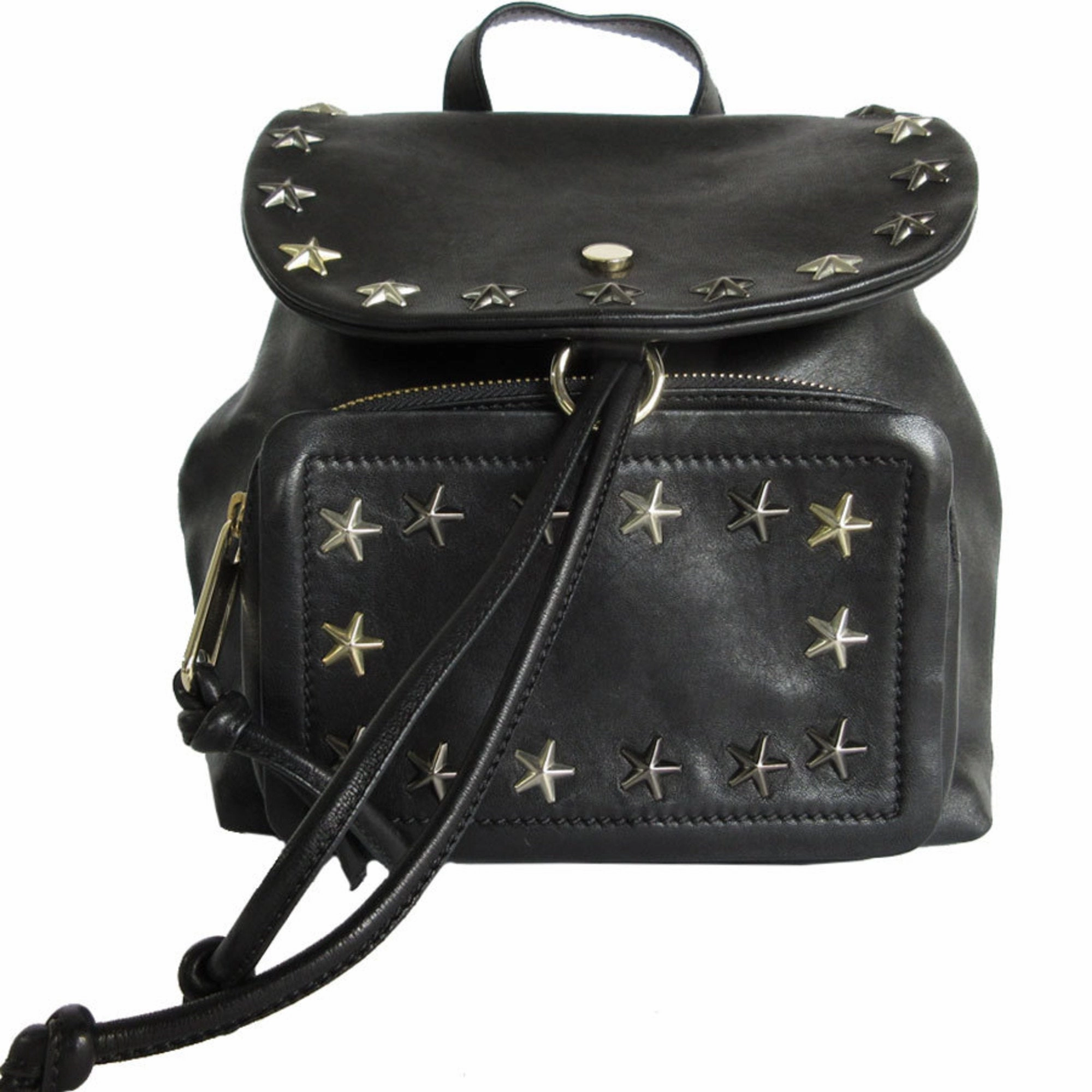 Jimmy Choo  Leather Canvas Backpack (Pre-Owned)