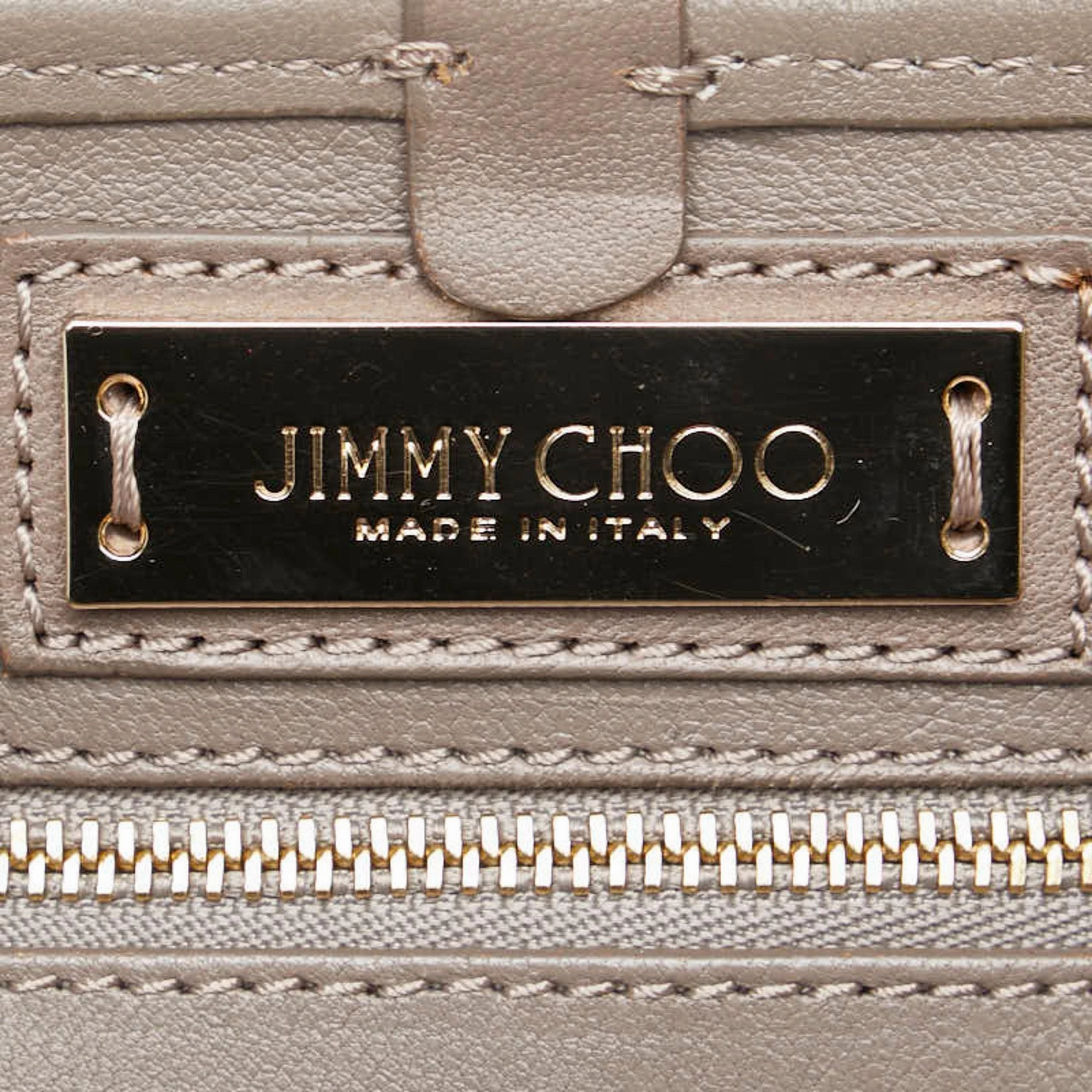 Jimmy Choo Leather Handbag Tote Bag (Pre-Owned)