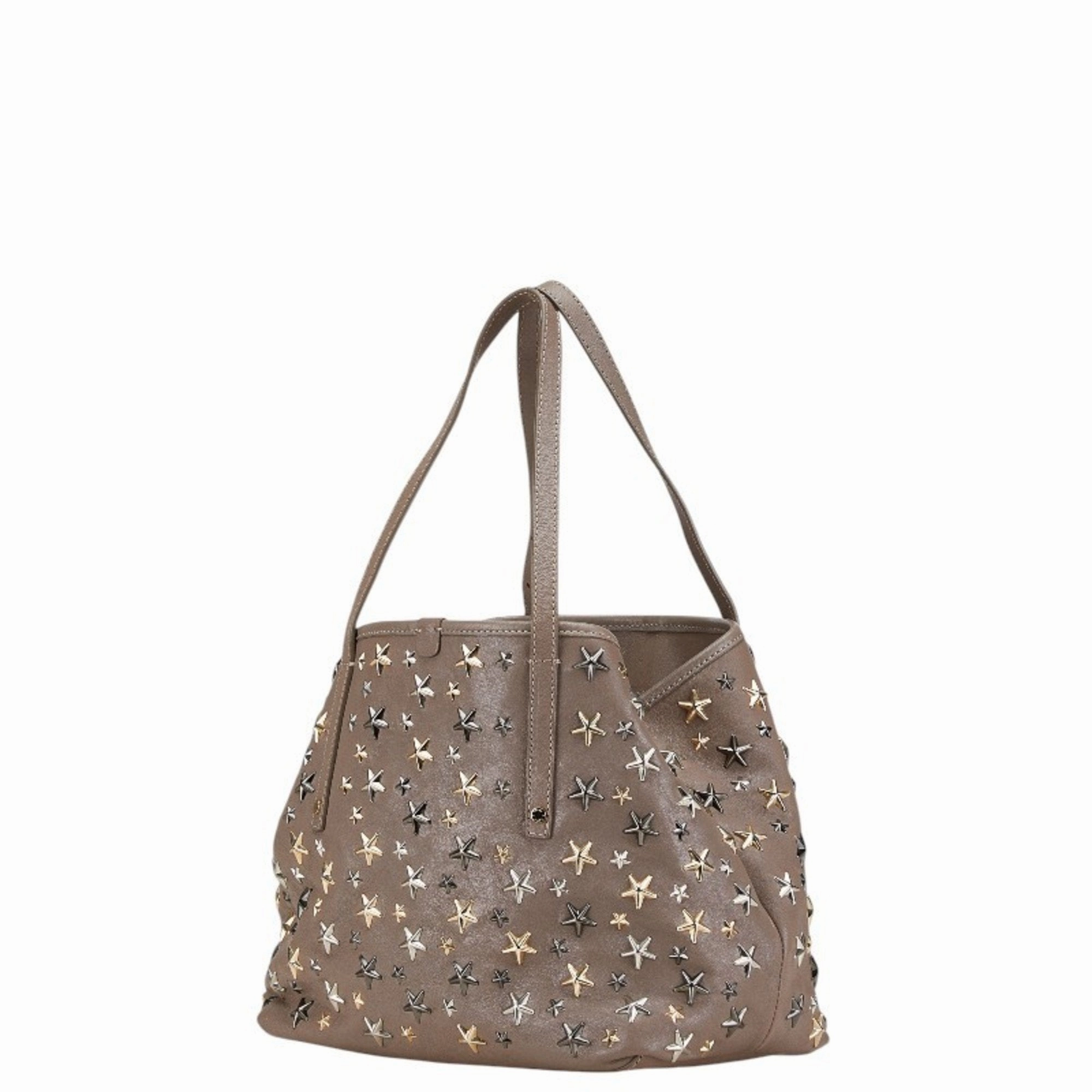 Jimmy Choo Leather Handbag Tote Bag (Pre-Owned)