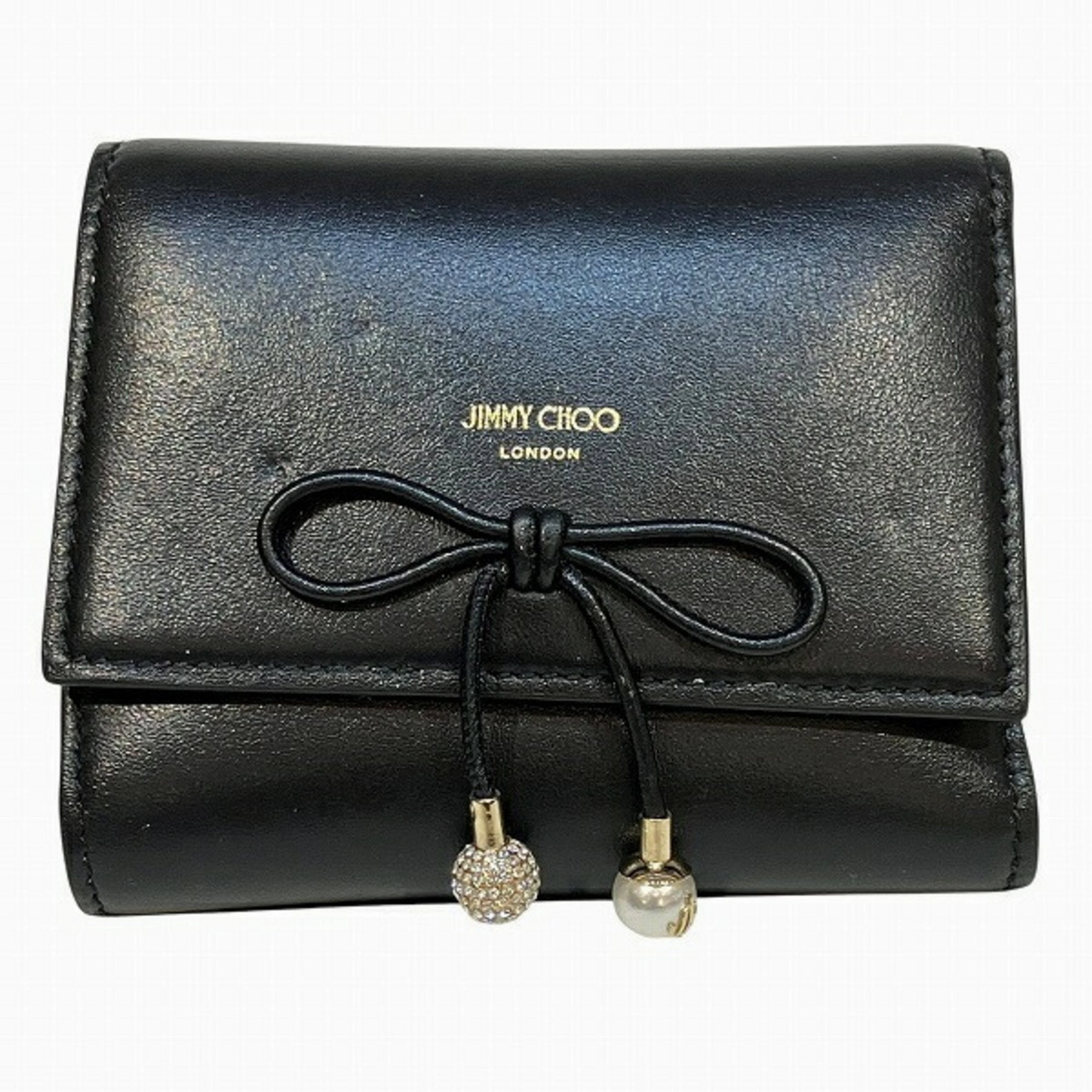 Jimmy Choo Leather Wallet (Tri-Fold) (Pre-Owned)