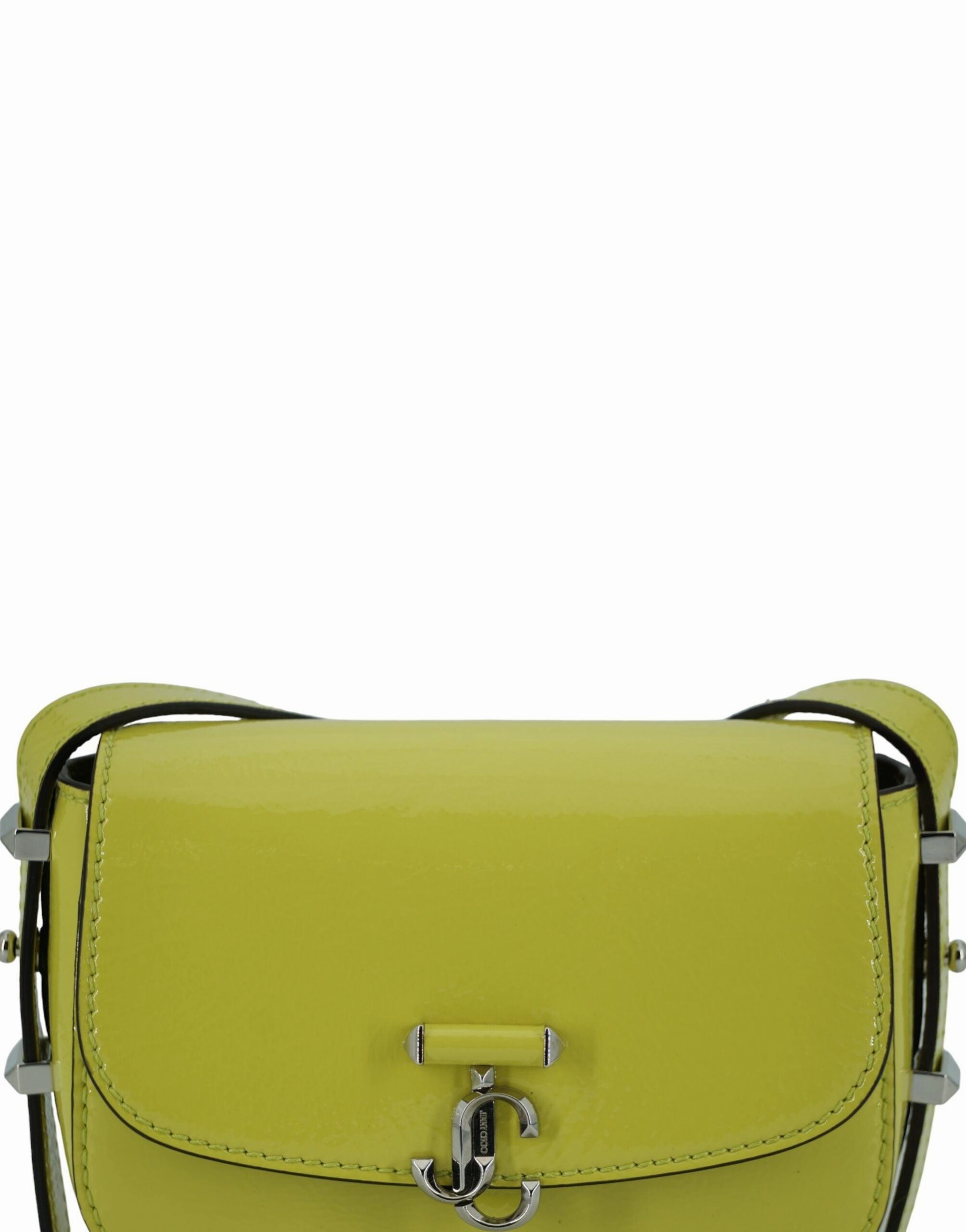 Jimmy Choo Lime Yellow Leather Small Shoulder Bag