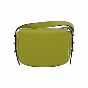 Jimmy Choo Lime Yellow Leather Small Shoulder Women's Bag