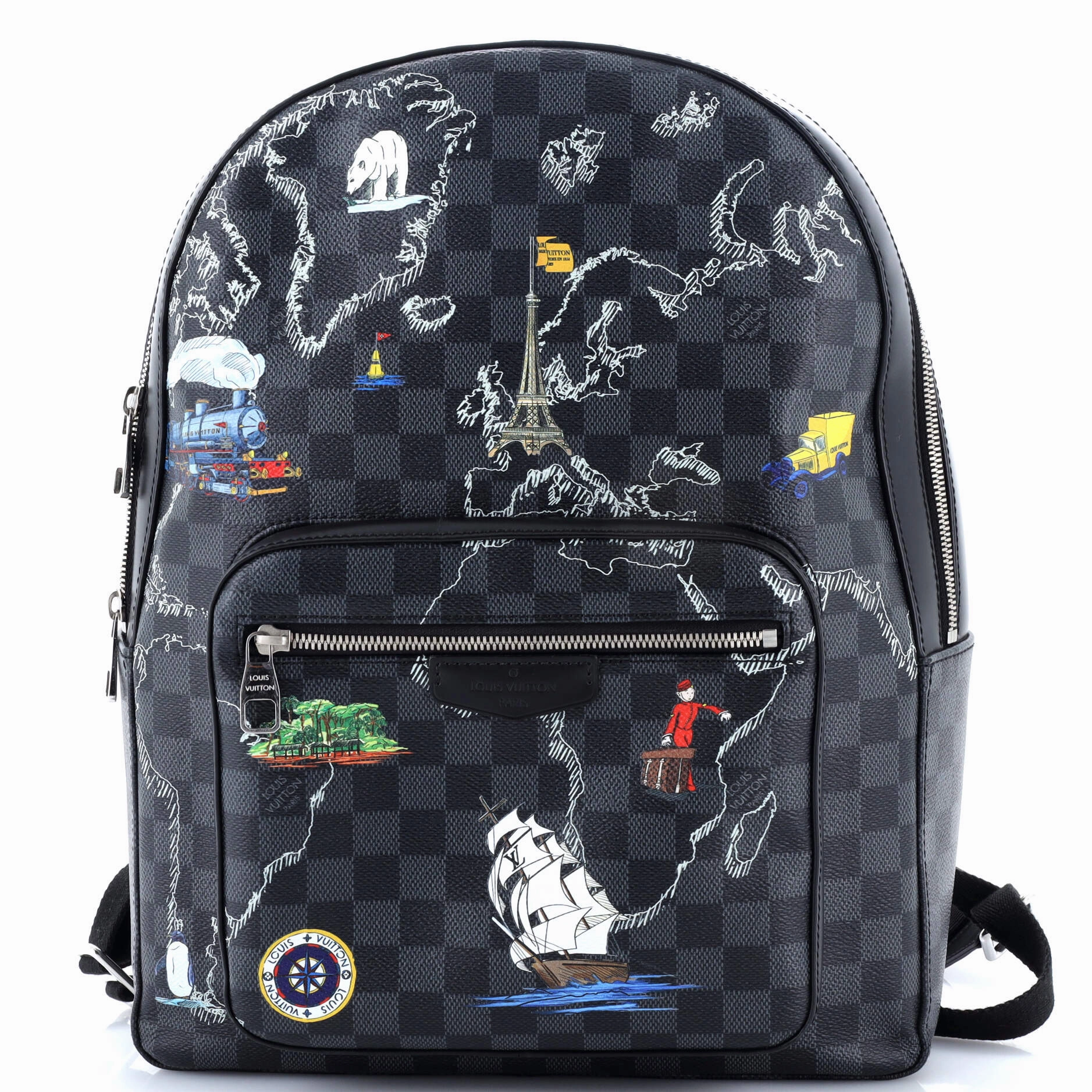 Josh Backpack Limited Edition Renaissance Map Damier Graphite