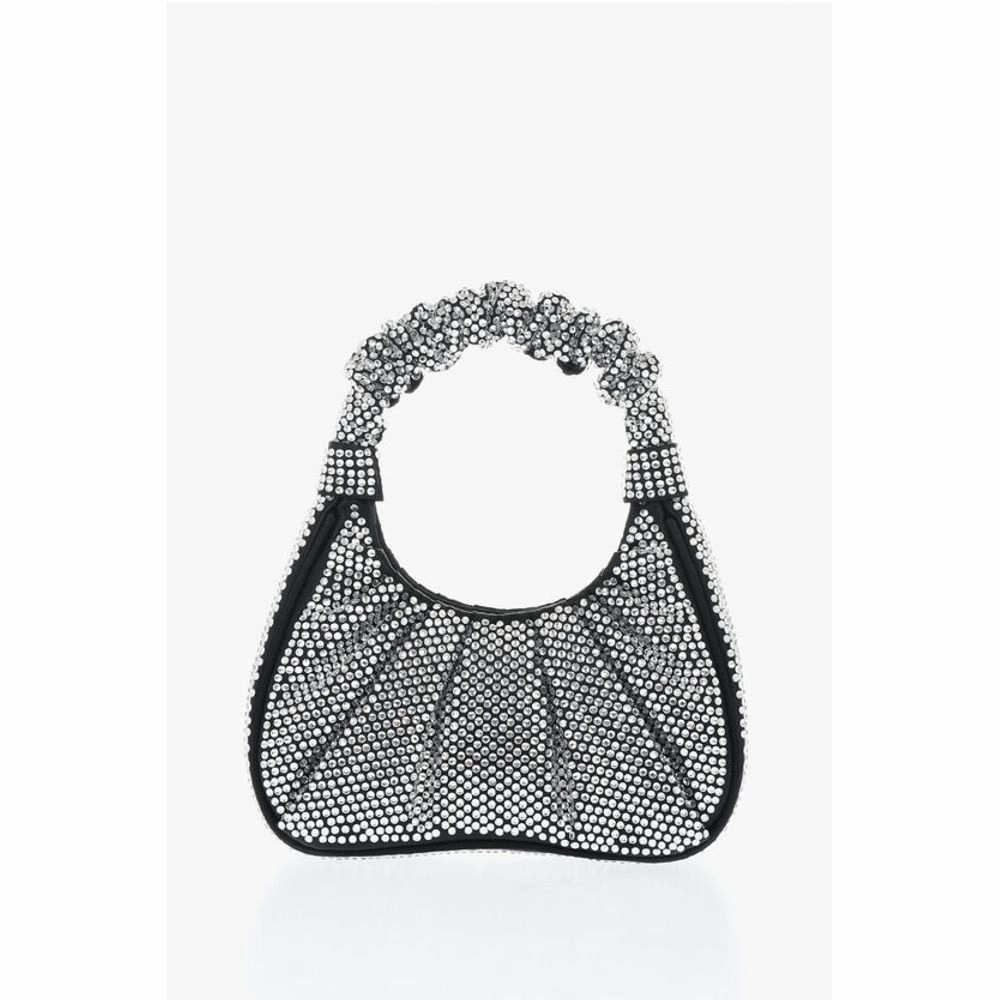 Jw Pei All-Over Strass Satin GABBI Mini Hobo Bag