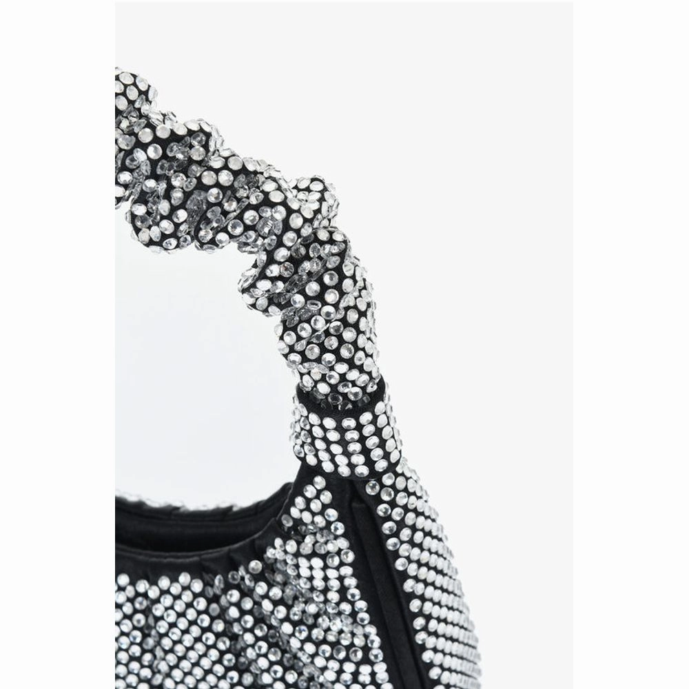 Jw Pei All-Over Strass Satin GABBI Mini Hobo Bag