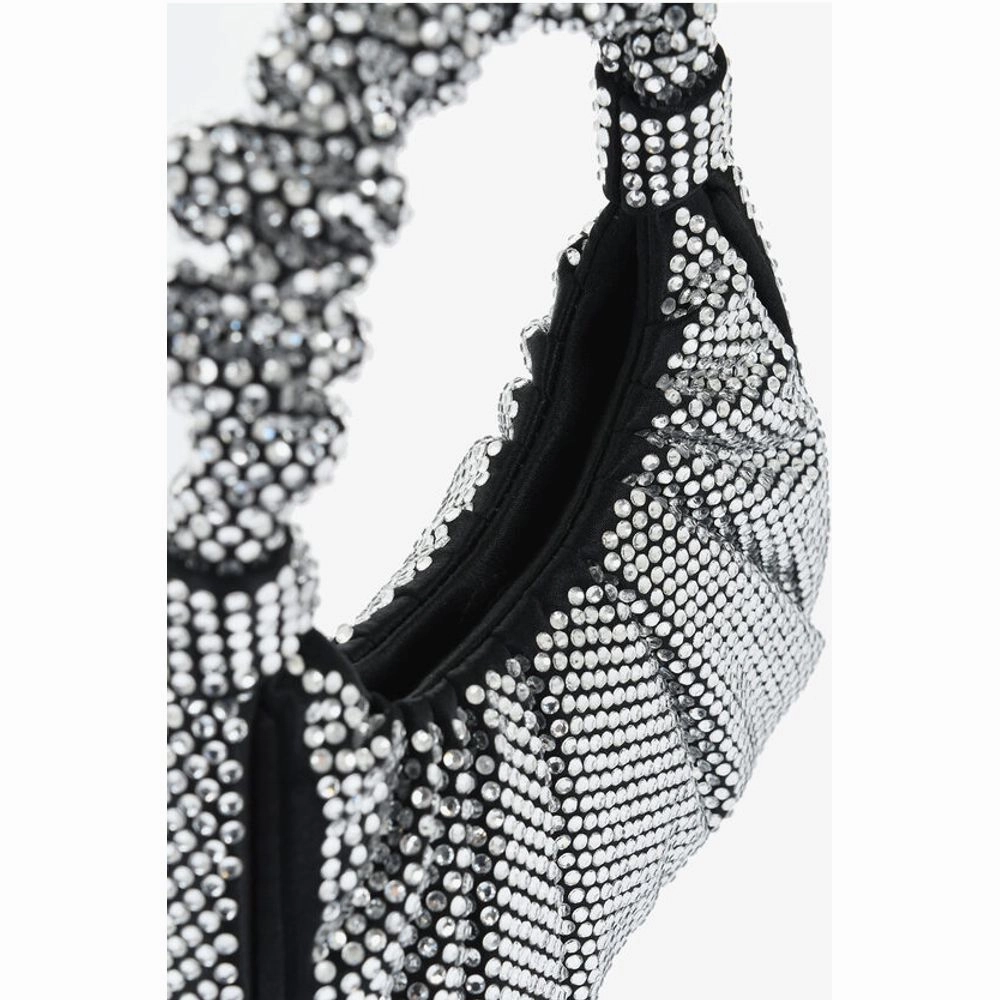 Jw Pei All-Over Strass Satin GABBI Mini Hobo Bag