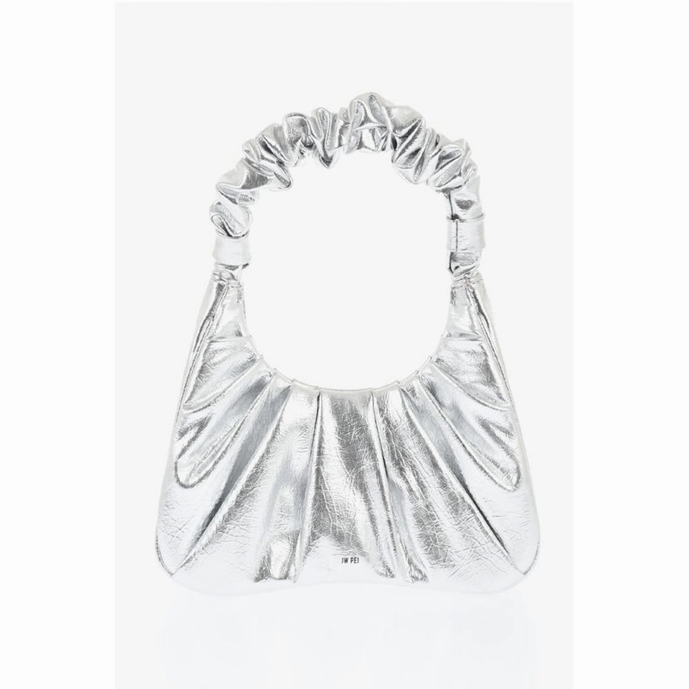 Jw Pei Ruched Metallic Faux Leather GABBI Hobo Bag