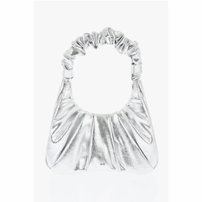 Jw Pei Ruched Metallic Faux Leather GABBI Hobo Bag