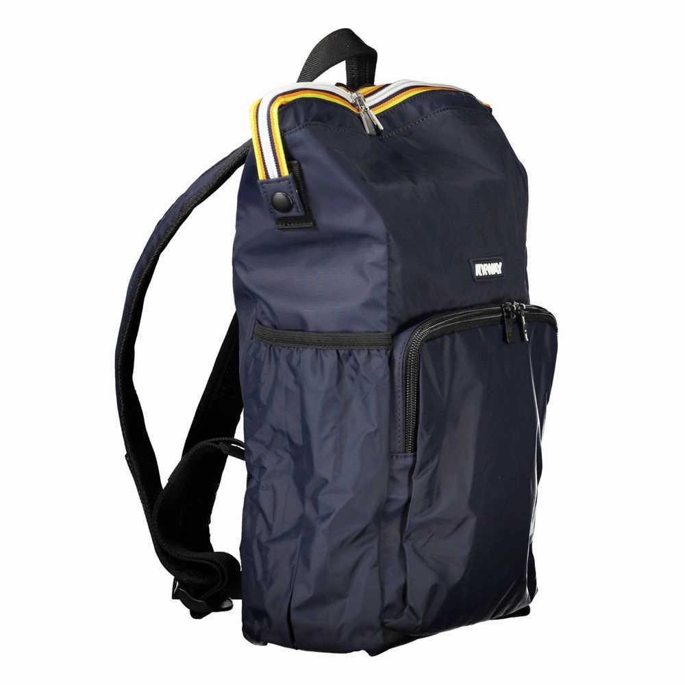 K-WAY Blue Polyamide Men Backpack