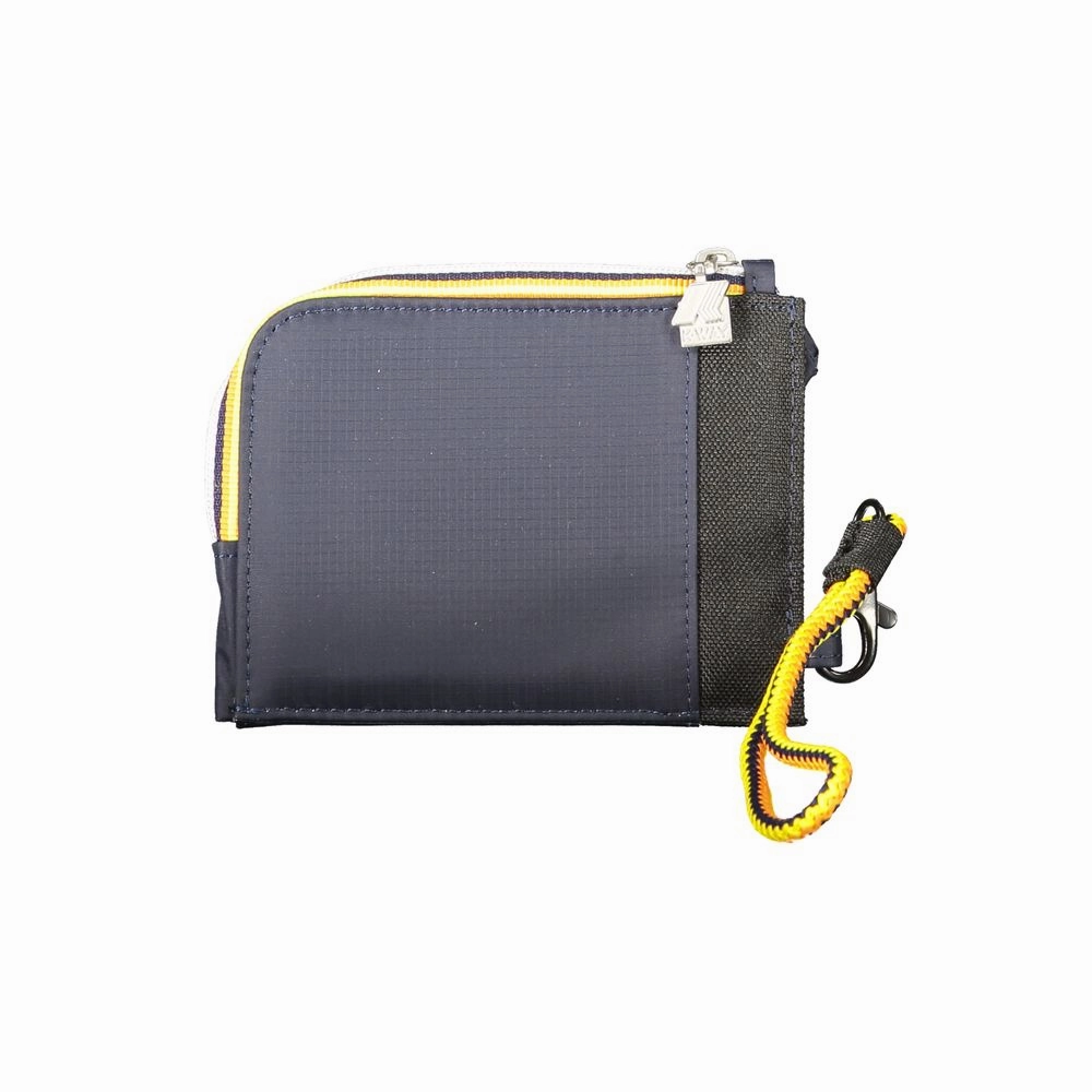 K-WAY Blue Polyamide Men Wallet