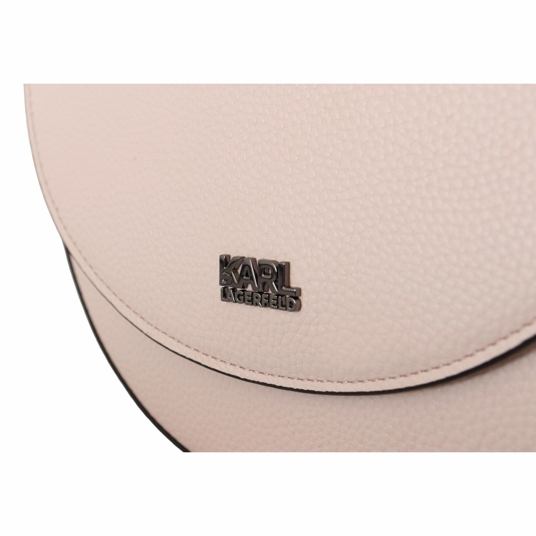 Karl Lagerfeld Elegant Mauve Light Pink Leather Shoulder Women's Bag