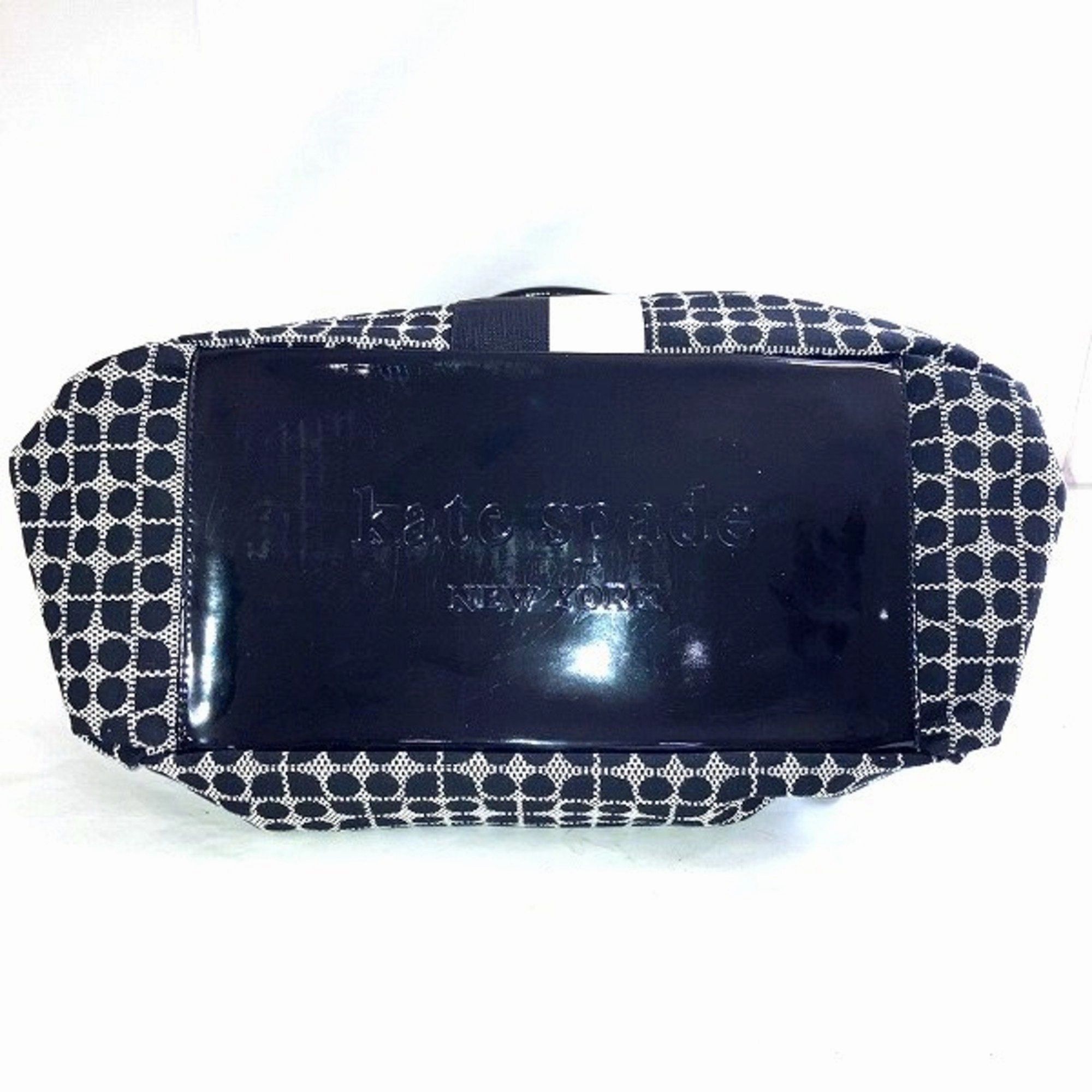 Kate Spade   Cotton Patent Leather Handbag Tote Bag (Pre-Owned)