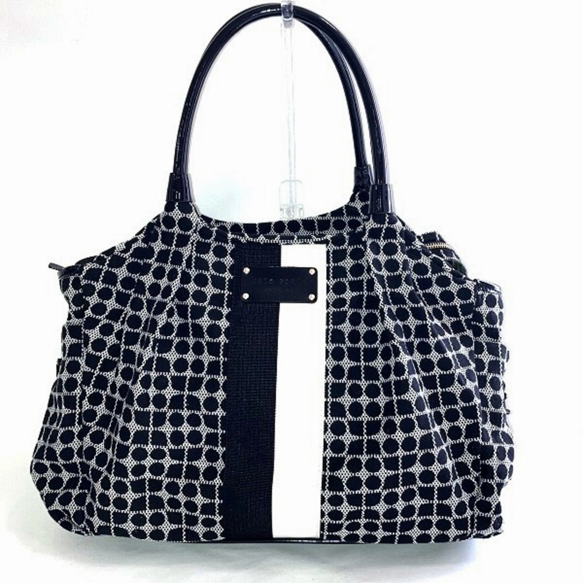 Kate Spade   Cotton Patent Leather Handbag Tote Bag (Pre-Owned)