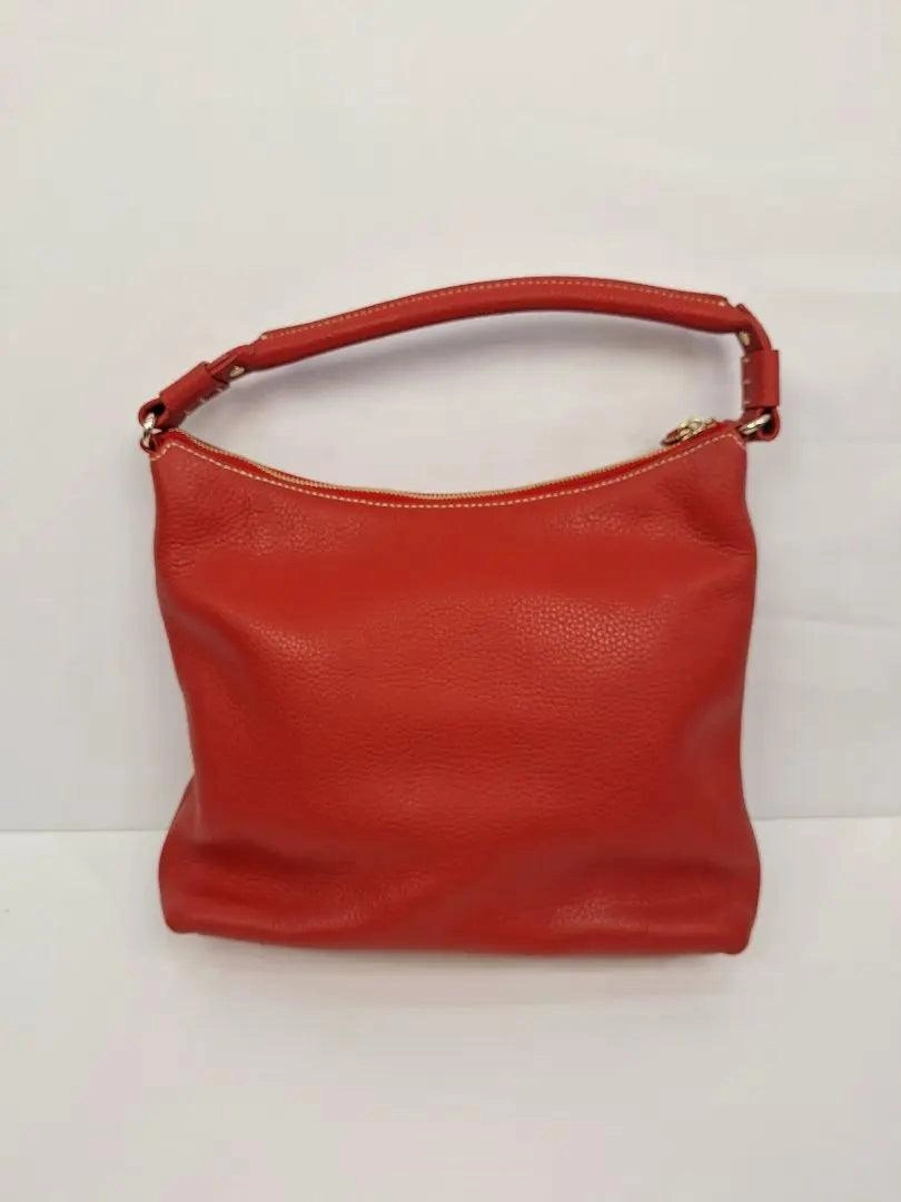 Kate Spade Crimson Pebble Leather Feature Stitch Handbag