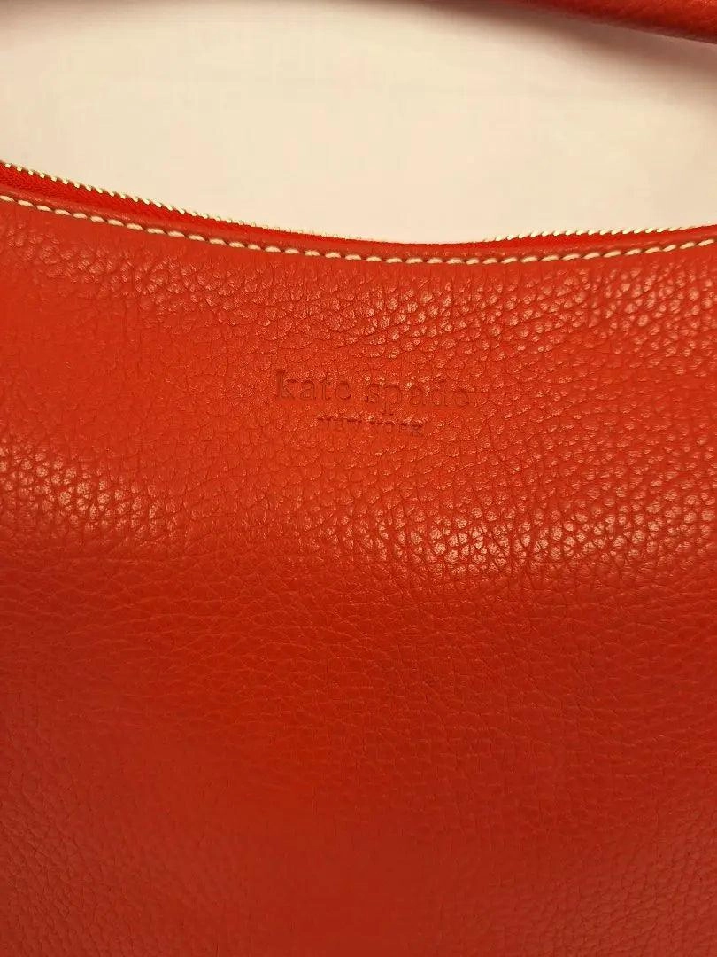 Kate Spade Crimson Pebble Leather Feature Stitch Handbag