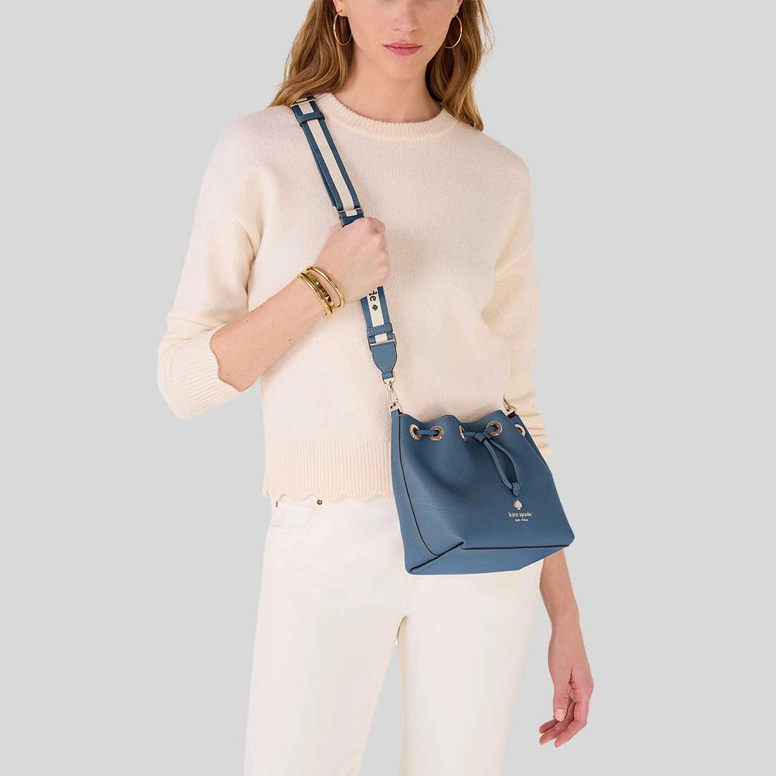 KATE SPADE Emma Small Bucket Bag Bluestone KK071