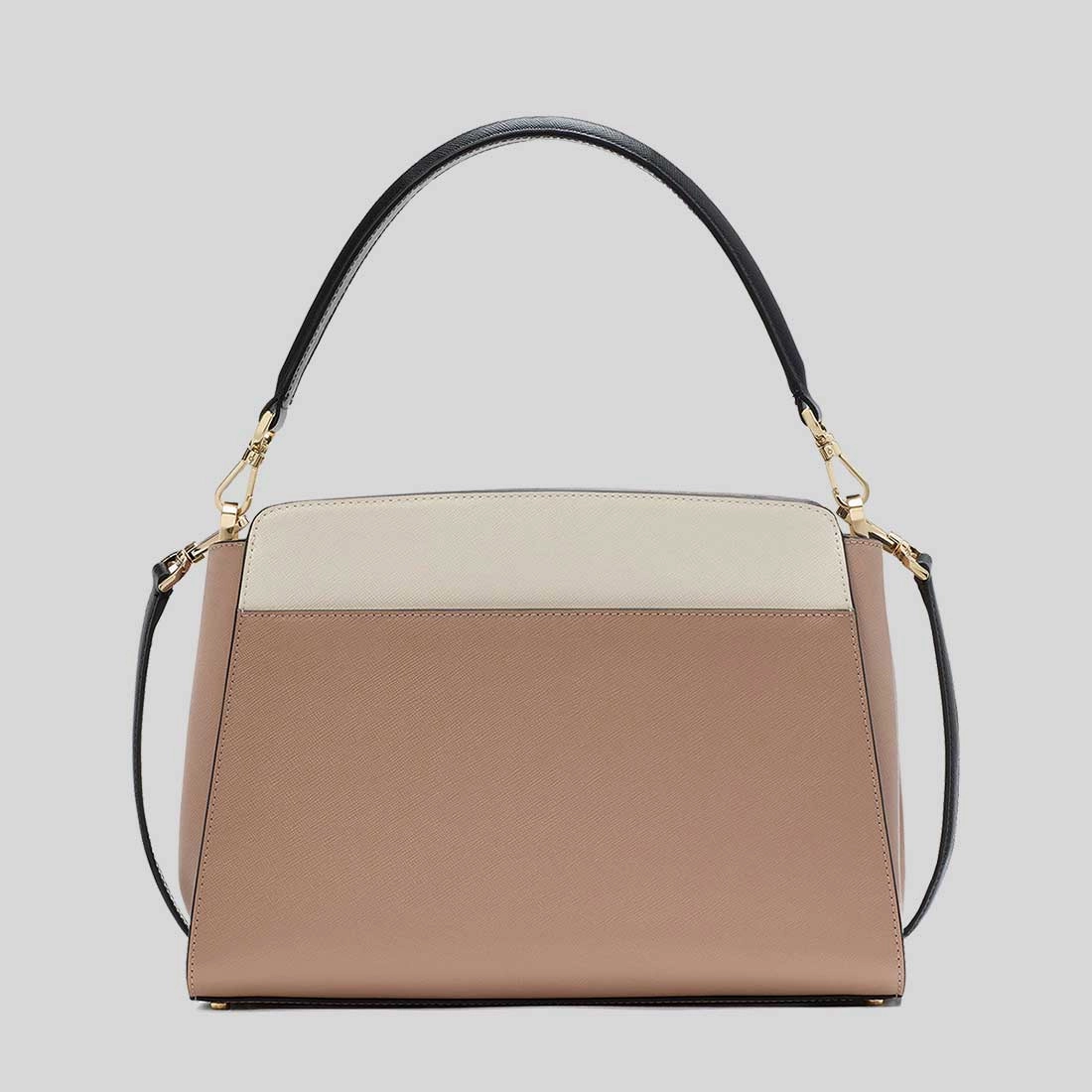 KATE SPADE Madison Medium Top Handle Satchel Toasted Hazelnut Multi KK286