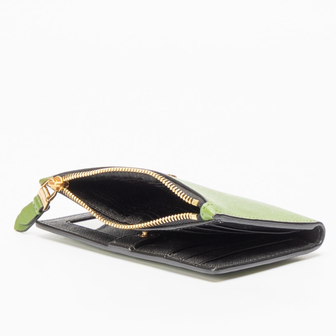Kate Spade Ziggy Zebra Embellished Small Slim Bifold Wallet