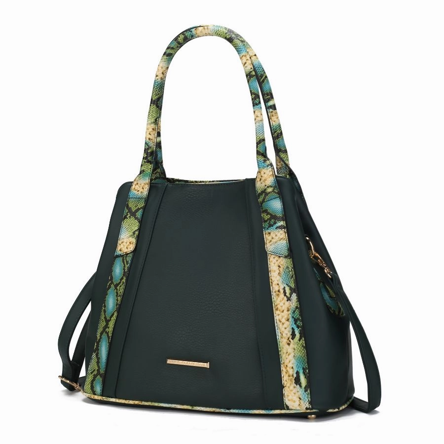 Kenna Snake embossed Vegan Leather Womens Tote Bag