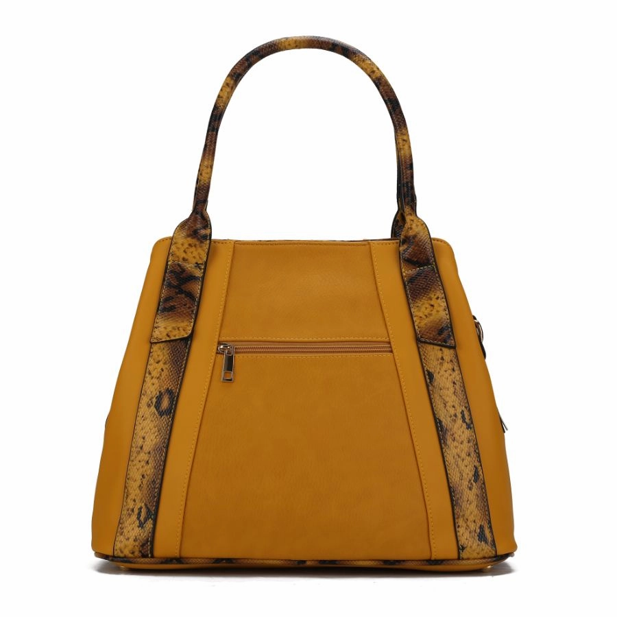 Kenna Snake embossed Vegan Leather Womens Tote Bag