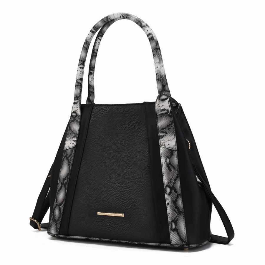 Kenna Snake embossed Vegan Leather Womens Tote Bag