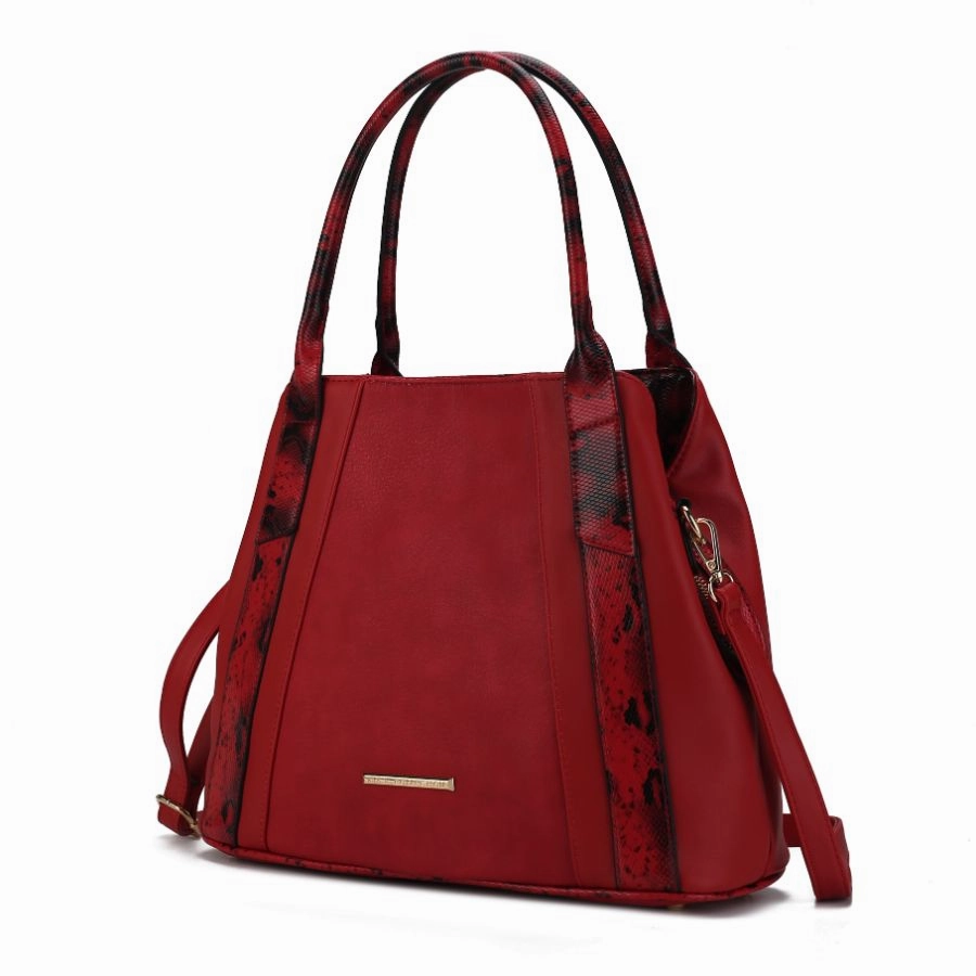 Kenna Snake embossed Vegan Leather Womens Tote Bag