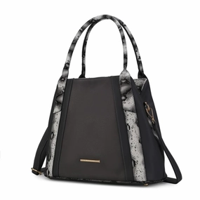 Kenna Snake embossed Vegan Leather Womens Tote Bag