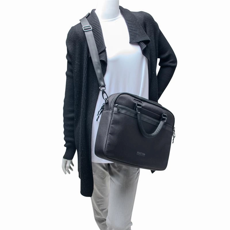 Kenneth Cole Reaction Polyester Dual Compartment 16" Laptop Business Messenger Bag