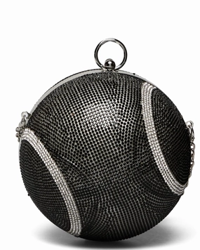 Kenza Crossbody Bag In Jet Crystal Tennisball