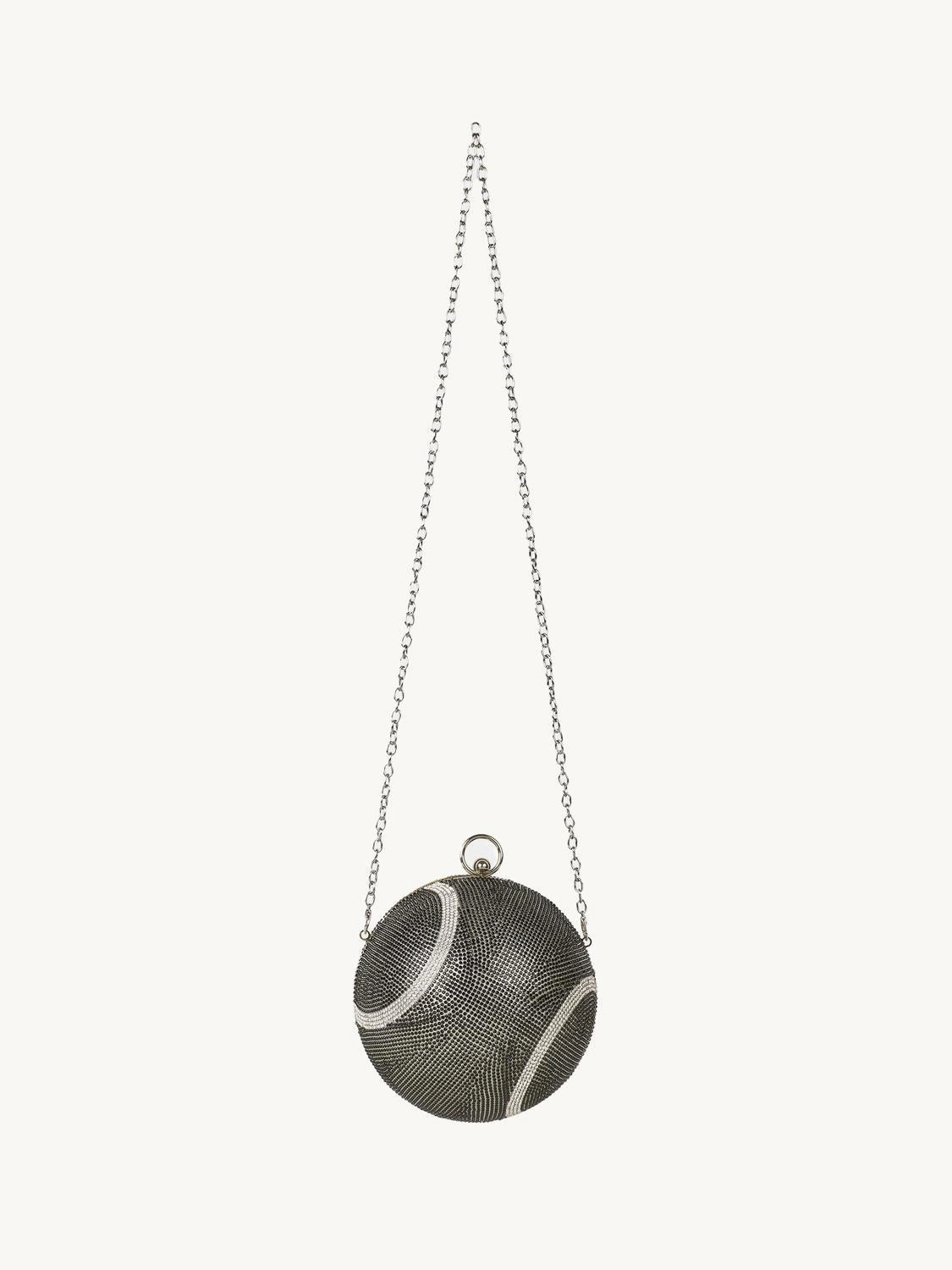 Kenza Crossbody Bag In Jet Crystal Tennisball