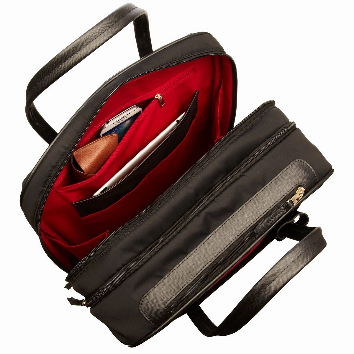 Knomo London Burlington 15" Wheeled Carry-On Brief