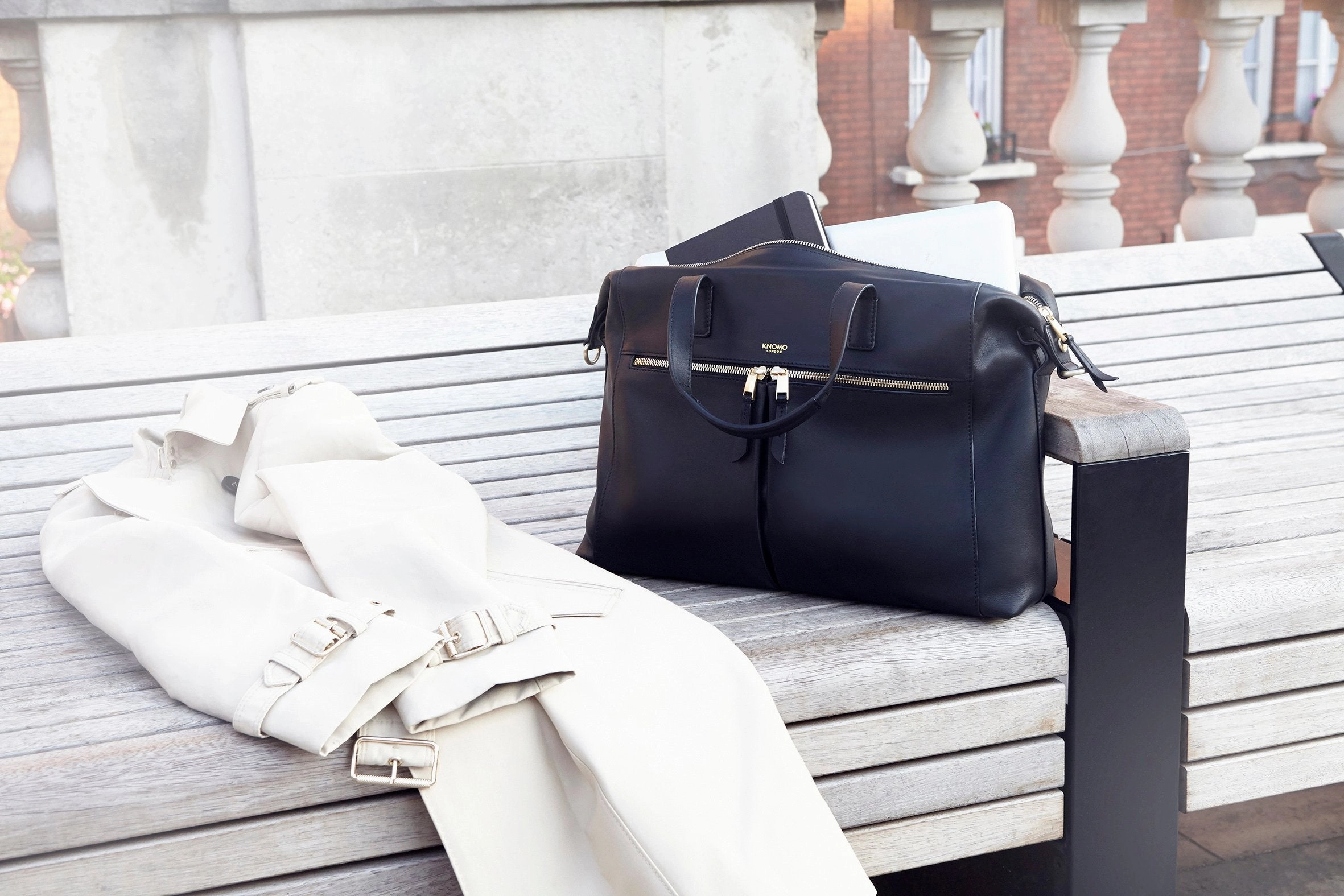 Knomo London Mayfair Luxe Audley 14" RFID Briefcase