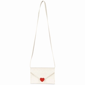 Konges Sljd Cream Glitter Love Letter Bag