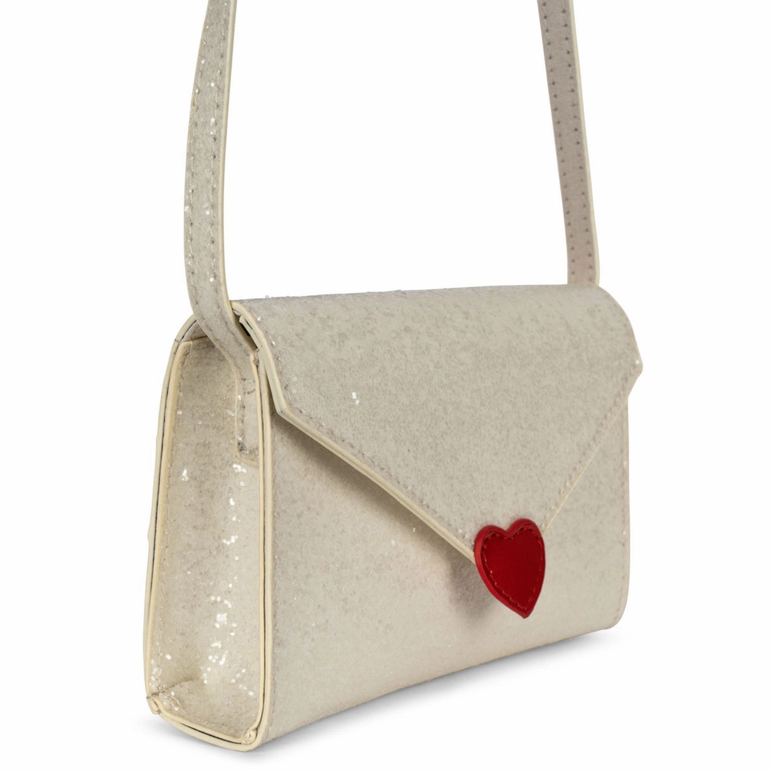 Konges Sljd Cream Glitter Love Letter Bag