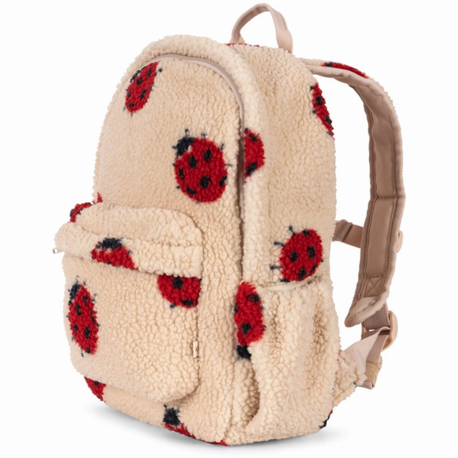 Konges Sljd Ladybug Sand Jody Teddy Backpack Grs