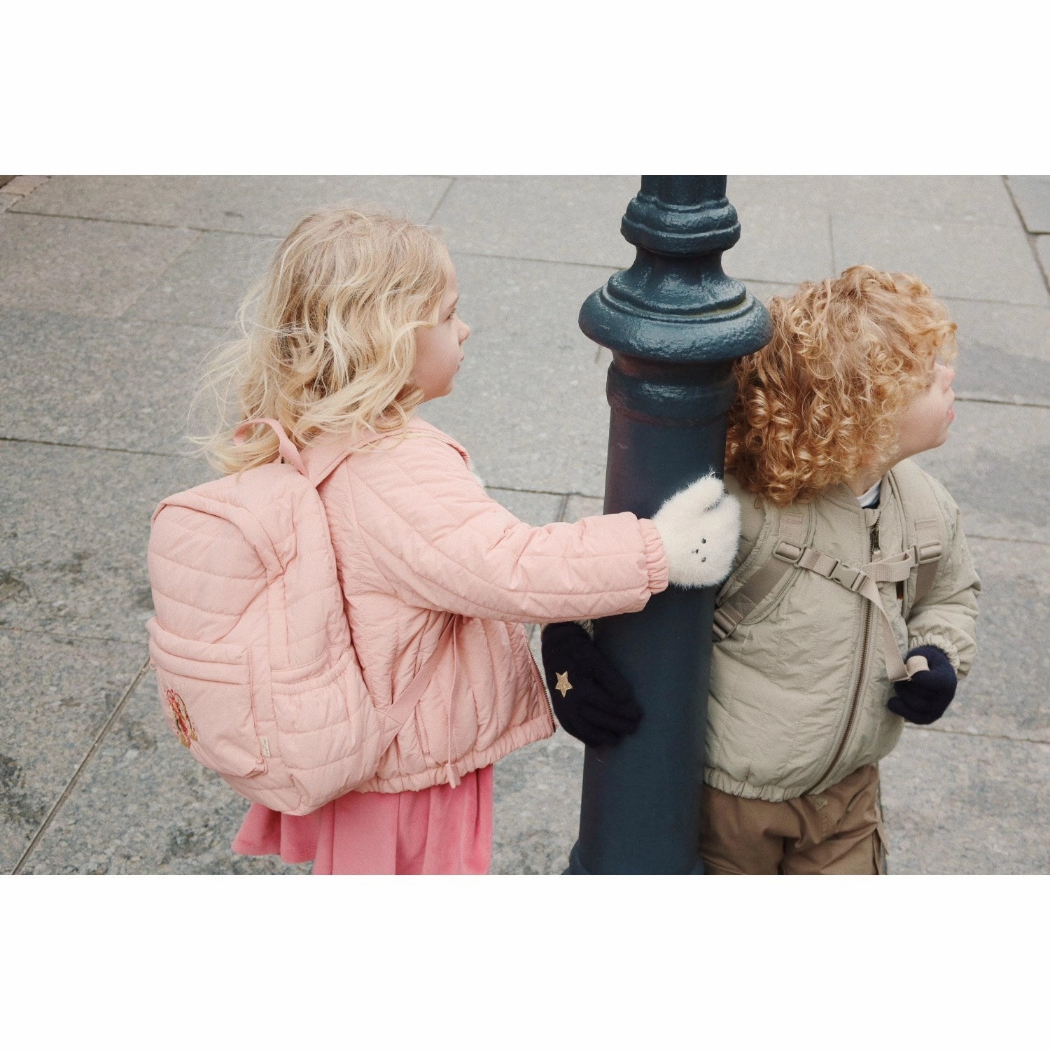 Konges Sljd Mellow Rose Juno Quilted Backpack Midi