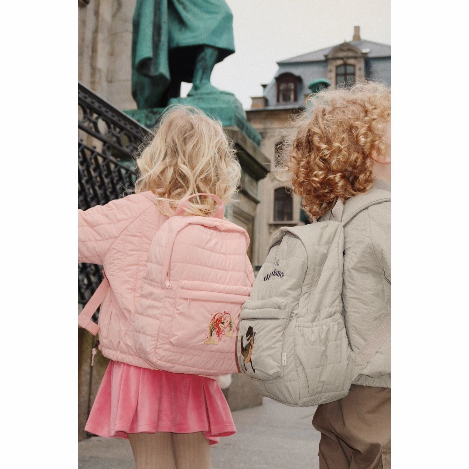 Konges Sljd Mellow Rose Juno Quilted Backpack Midi