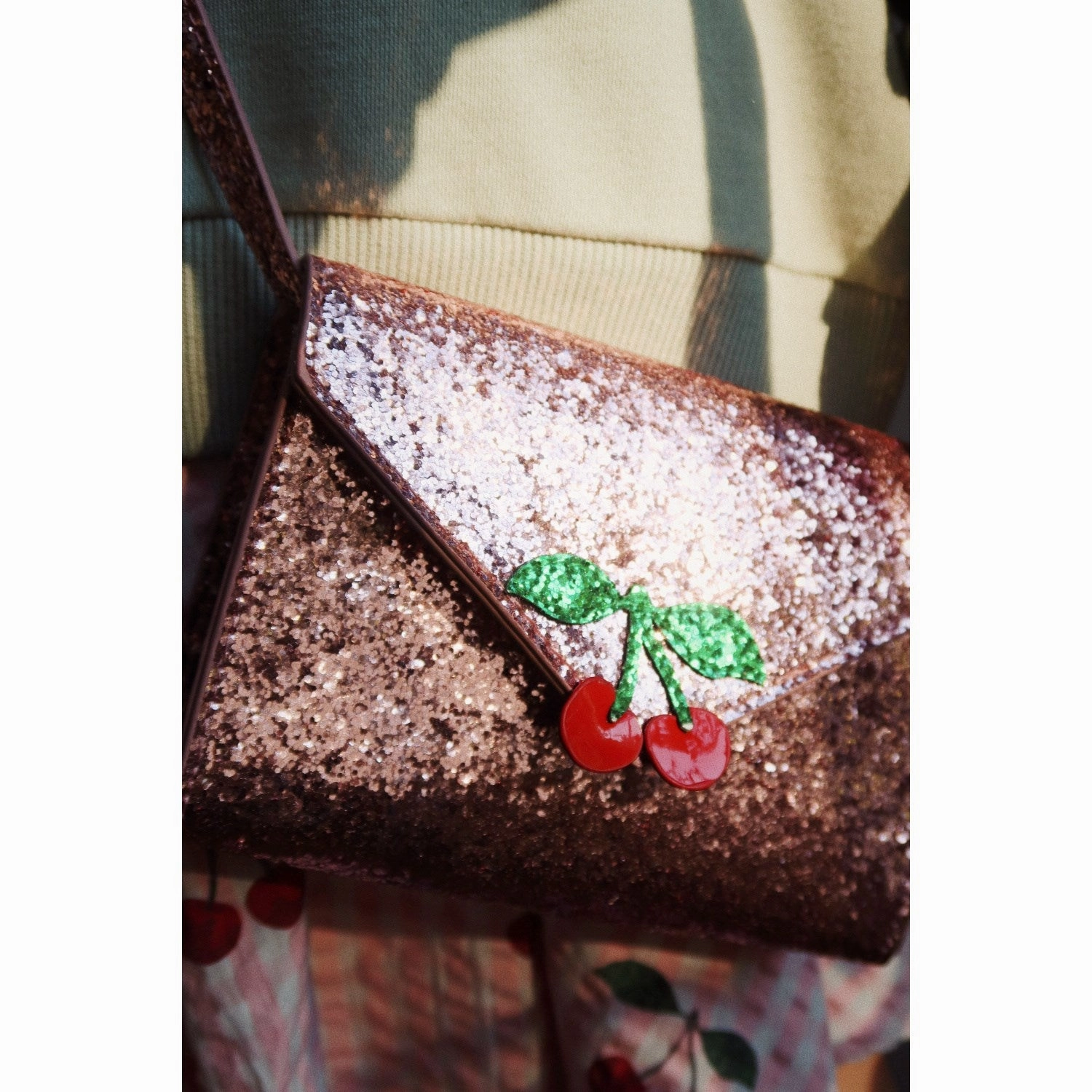 Konges Sljd Pink Glitter Love Letter Bag