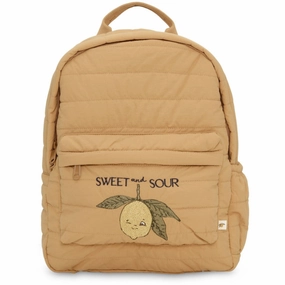 Konges Sljd Tobacco Brown Juno Quilted Backpack Midi