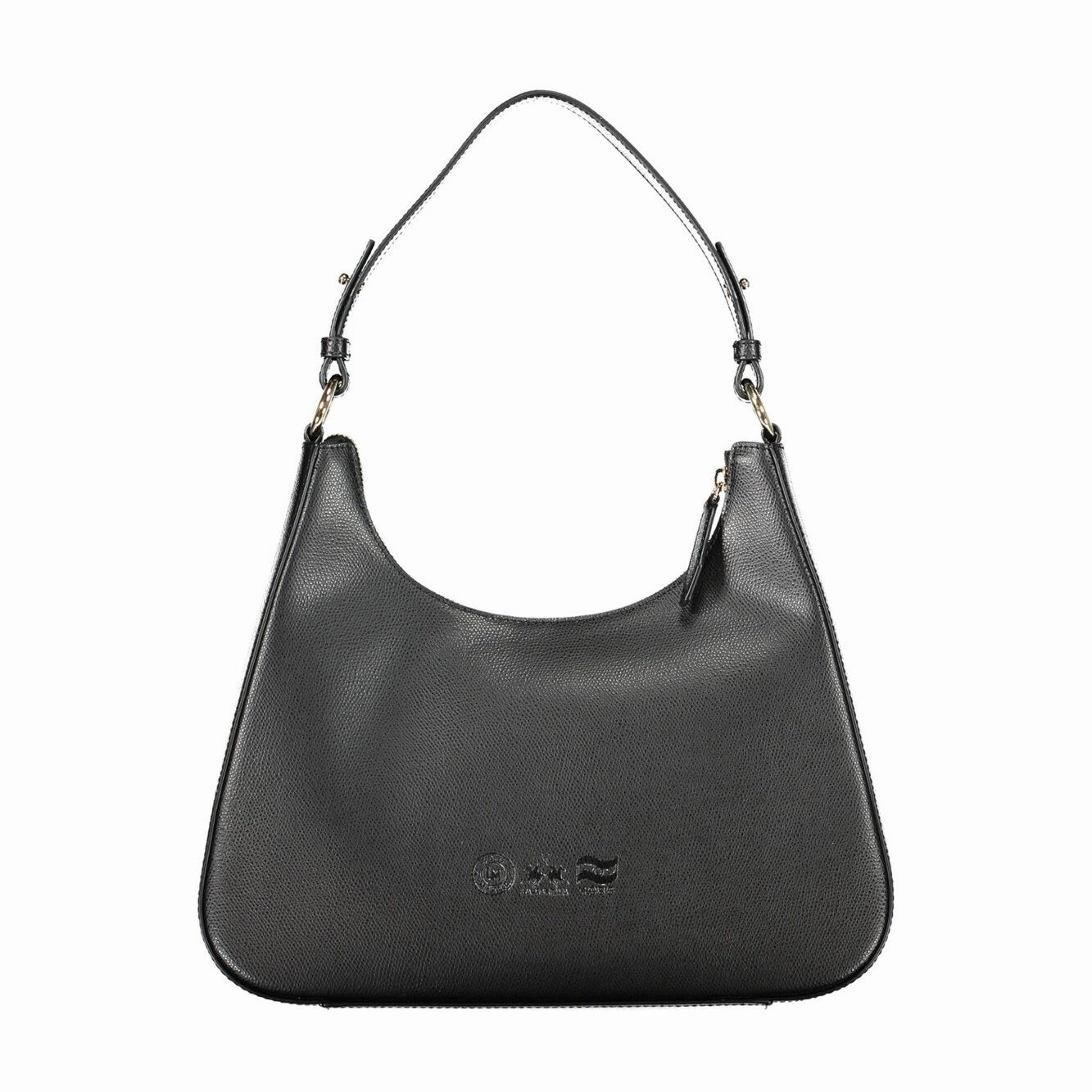 La Martina Black Leather Women Women's Handbag