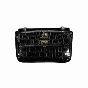 La Martina Black Polyethylene Women Handbag