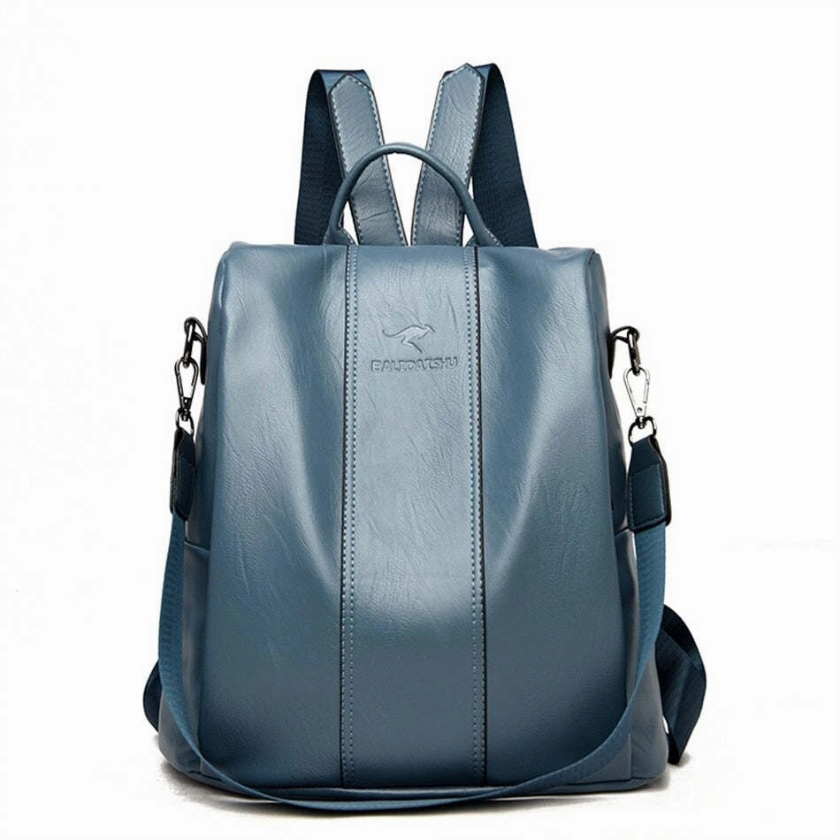 Ladies Anti-theft Soft Leather Backpack Women Vintage Shoulder Bag High Capacity Bag