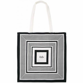 Lala Berlin Carmen Kufiya Cotton bag Black White