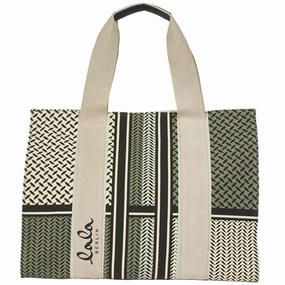 Lala Berlin East West Tote Calla Olive x Matcha
