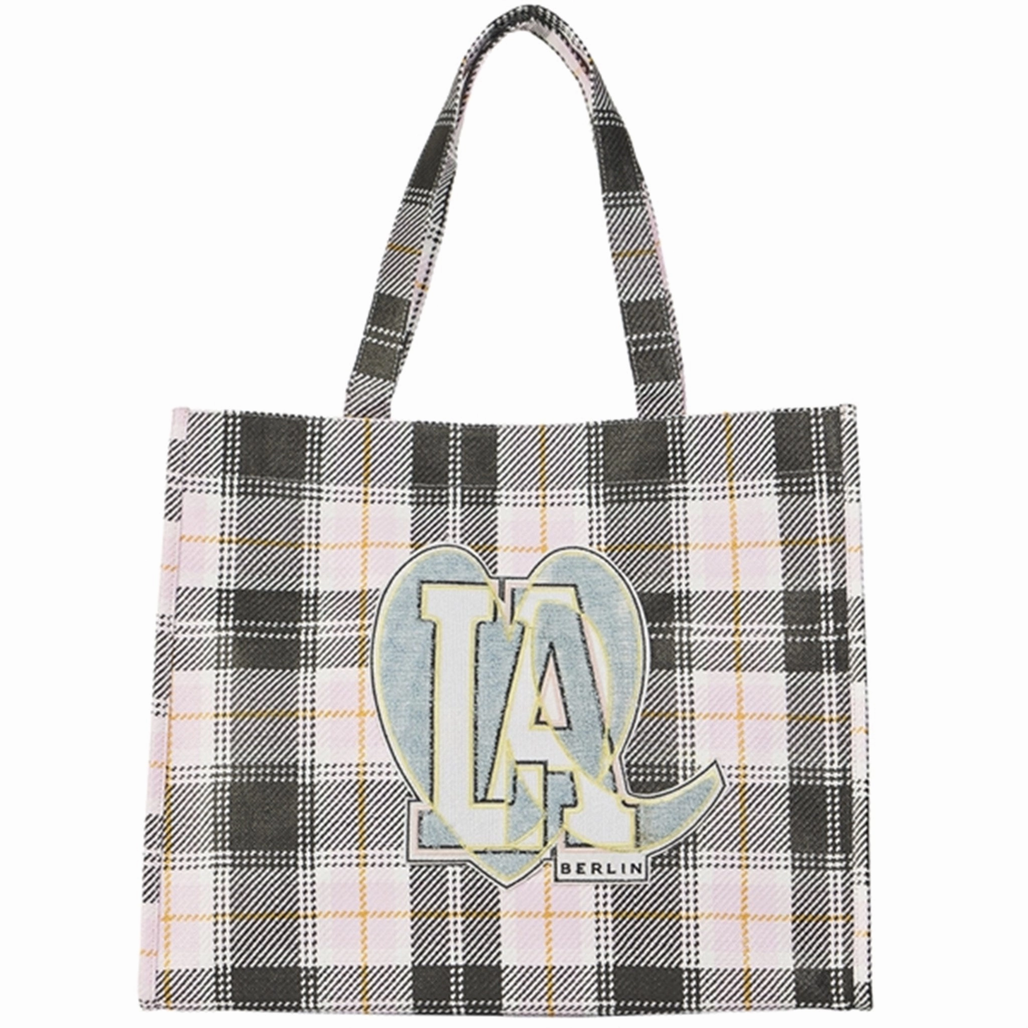 Lala Berlin Tote Cali Check Pink Blush