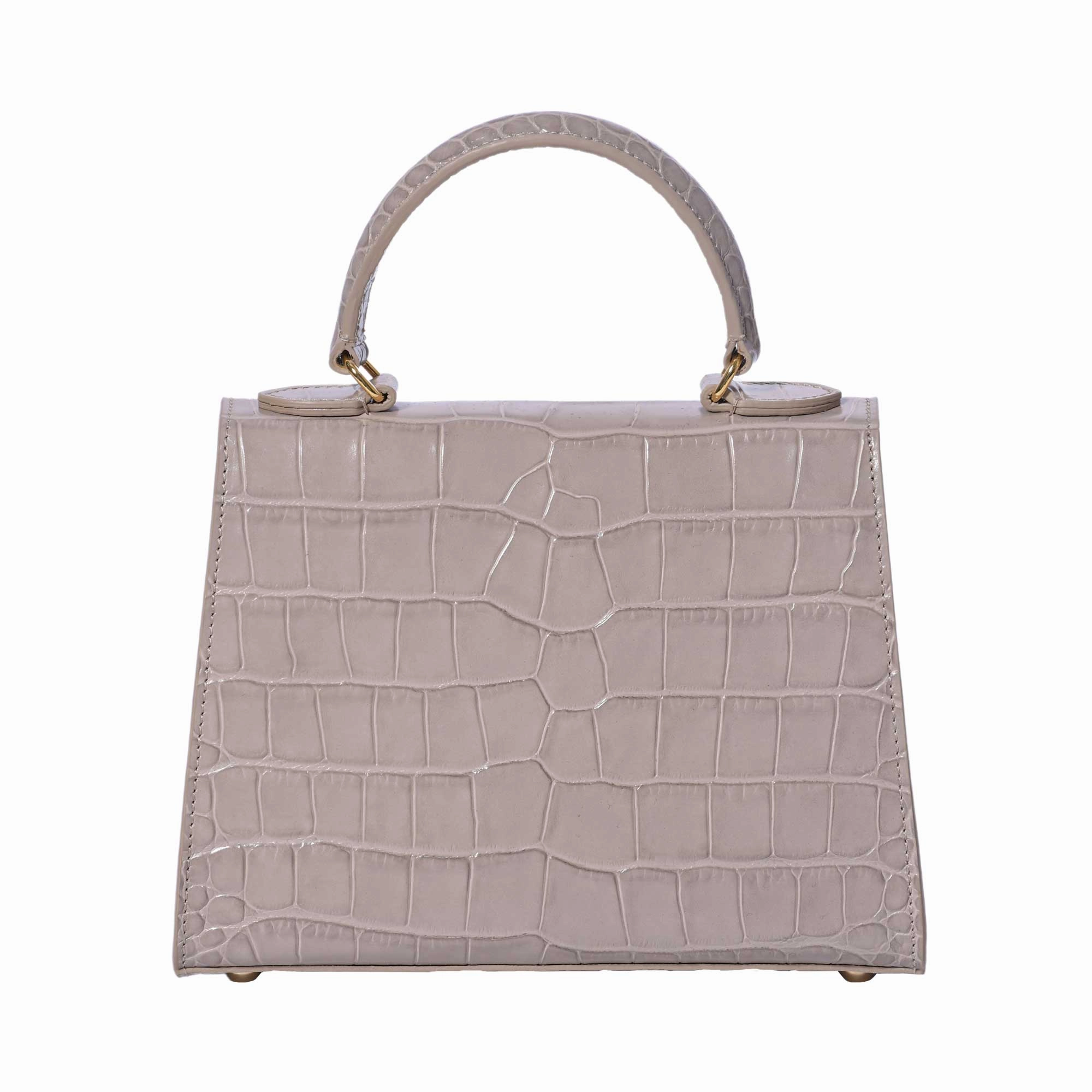 Lalage Fonteyn Medium Top Handle Handbag with optional crossbody strap