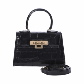 Lalage Fonteyn Small top handle Handbag with optional crossbody strap